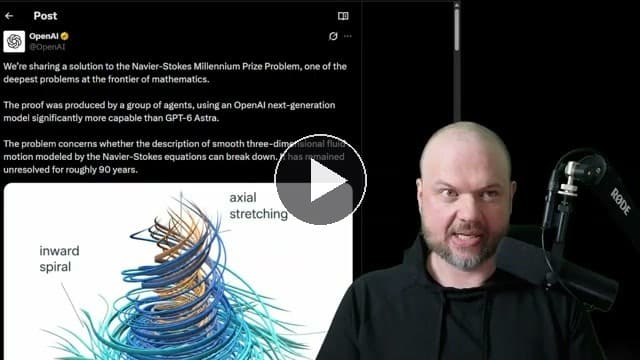 10 000 агентов OpenAI за 88 часов подготовили доказательство по задаче Навье — Стокса