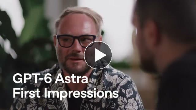 GPT-6 Astra превращает идеи дизайнера в интерактивные прототипы