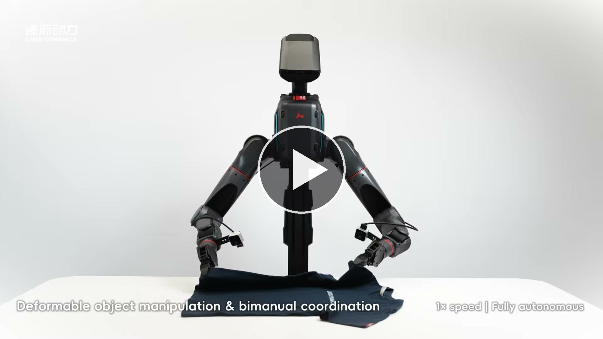 LimX Dynamics показала второй эпизод VLA-демо TRON 2: робот автономно складывает одежду